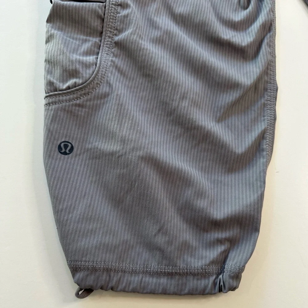 Lululemon Yoga Camp Crop Cargo Pants Fossil Gray Women’s Size 4 - Picture 11 of 16